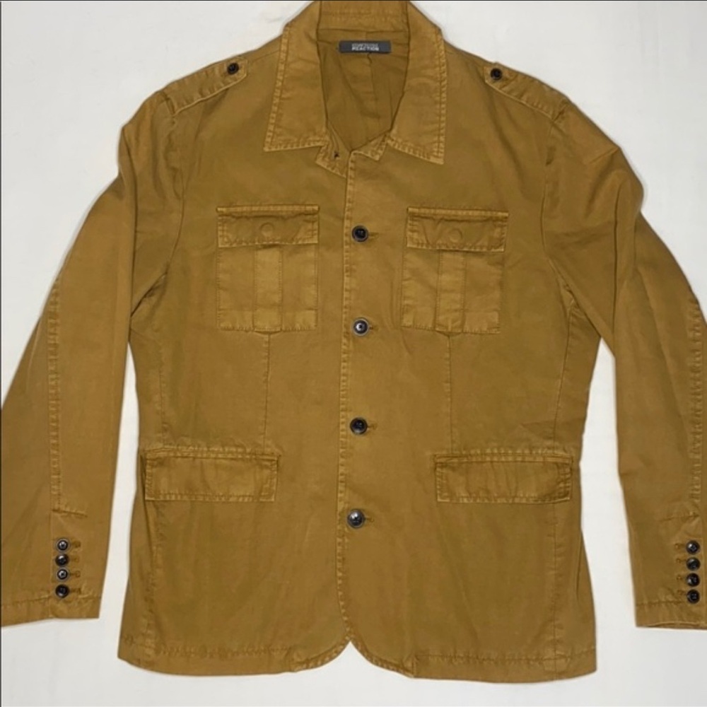 Kenneth Cole Reaction Men's Brown Military Jacket